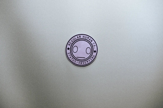 Brand Mark Sticker — Regular Human Co. Official Seal — 3 in Waterproof Vinyl
