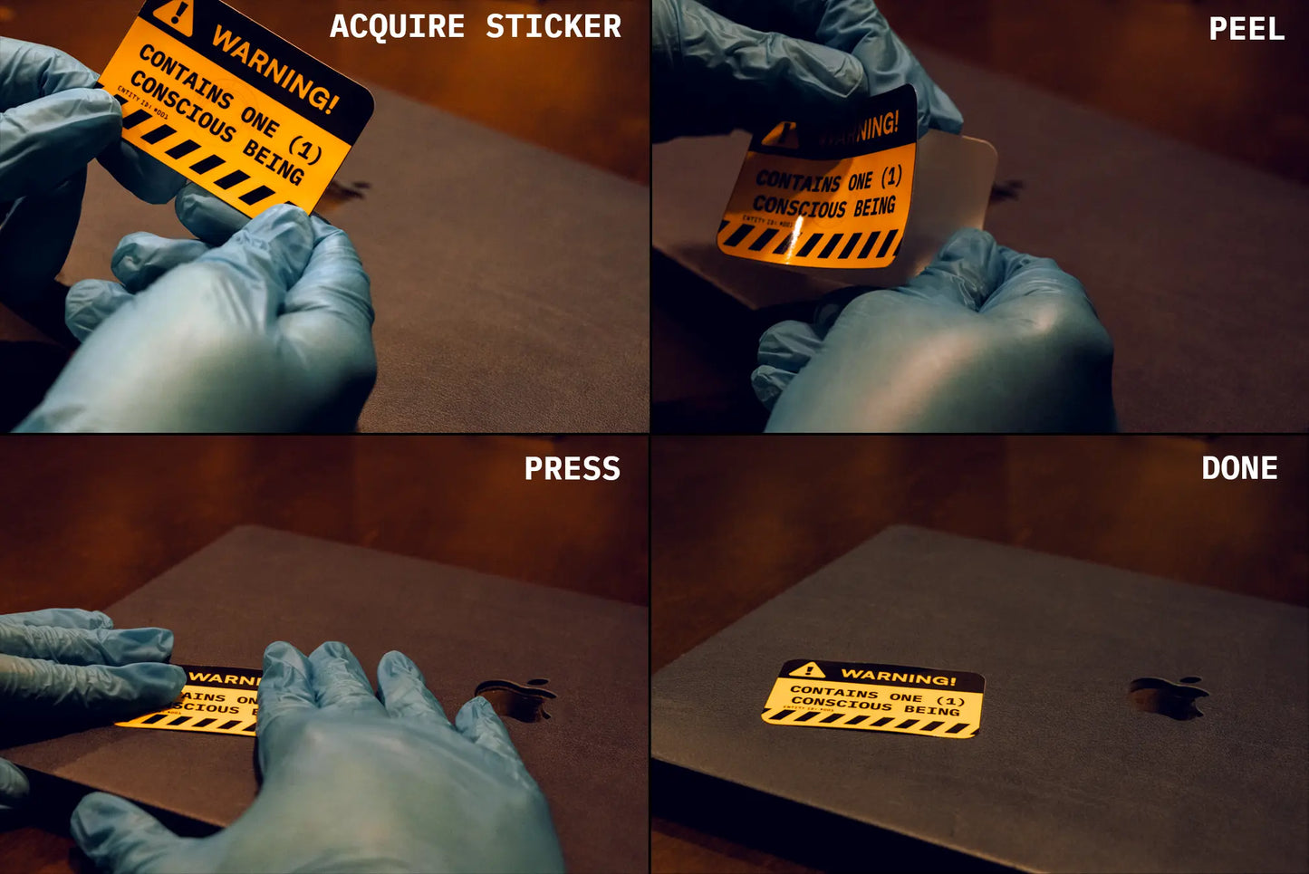 Brand Mark Sticker — Regular Human Co. Official Seal — 3 in Waterproof Vinyl