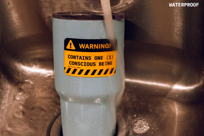 Brand Mark Sticker — Regular Human Co. Official Seal — 3 in Waterproof Vinyl